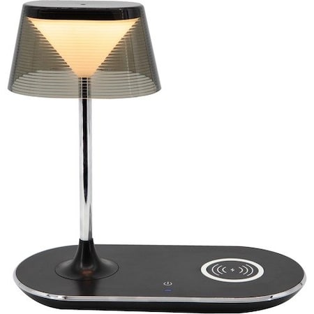Dac Ergonomics Lamp, w/Qi Charging/USB Charging, 4 Brightness Levels, BK DTA02356